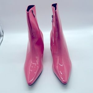 Ladies Patent Pink Boots, brand new, out of the box for pics only, size 41